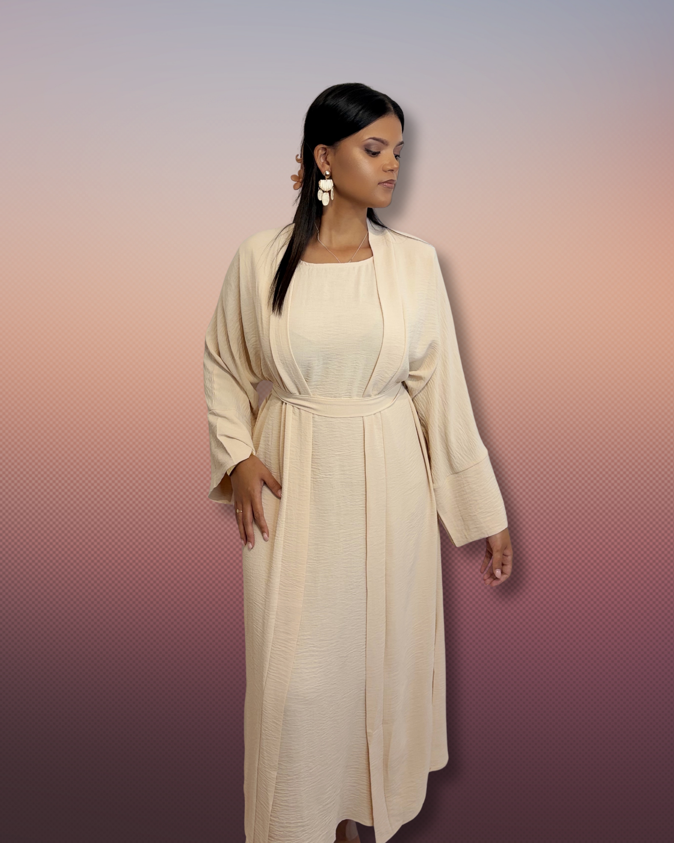 Sharon Two Piece Abaya Set