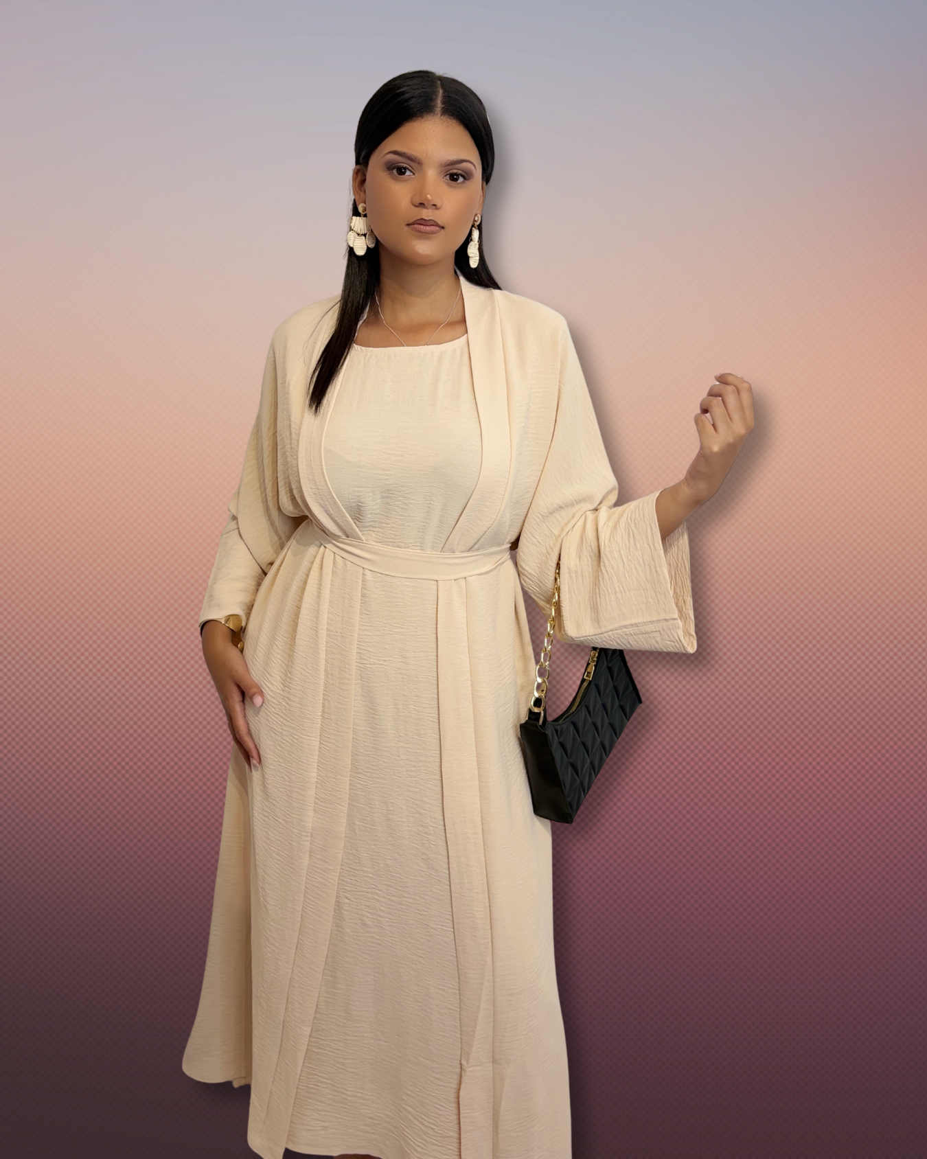 Sharon Two Piece Abaya Set