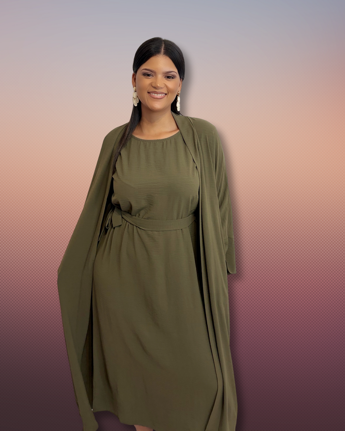 Sharon Two Piece Abaya Set