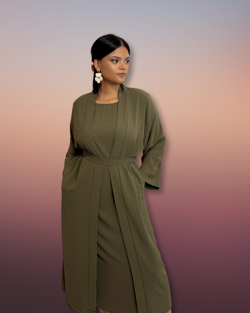 Sharon Two Piece Abaya Set
