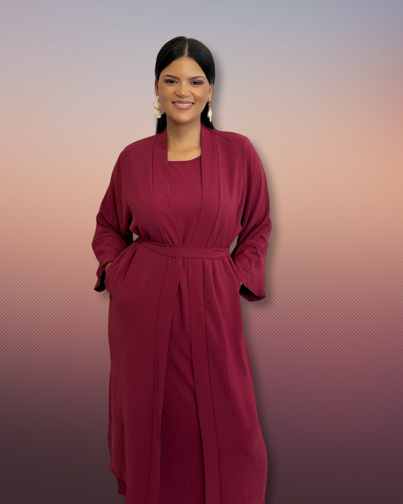 Sharon Two Piece Abaya Set