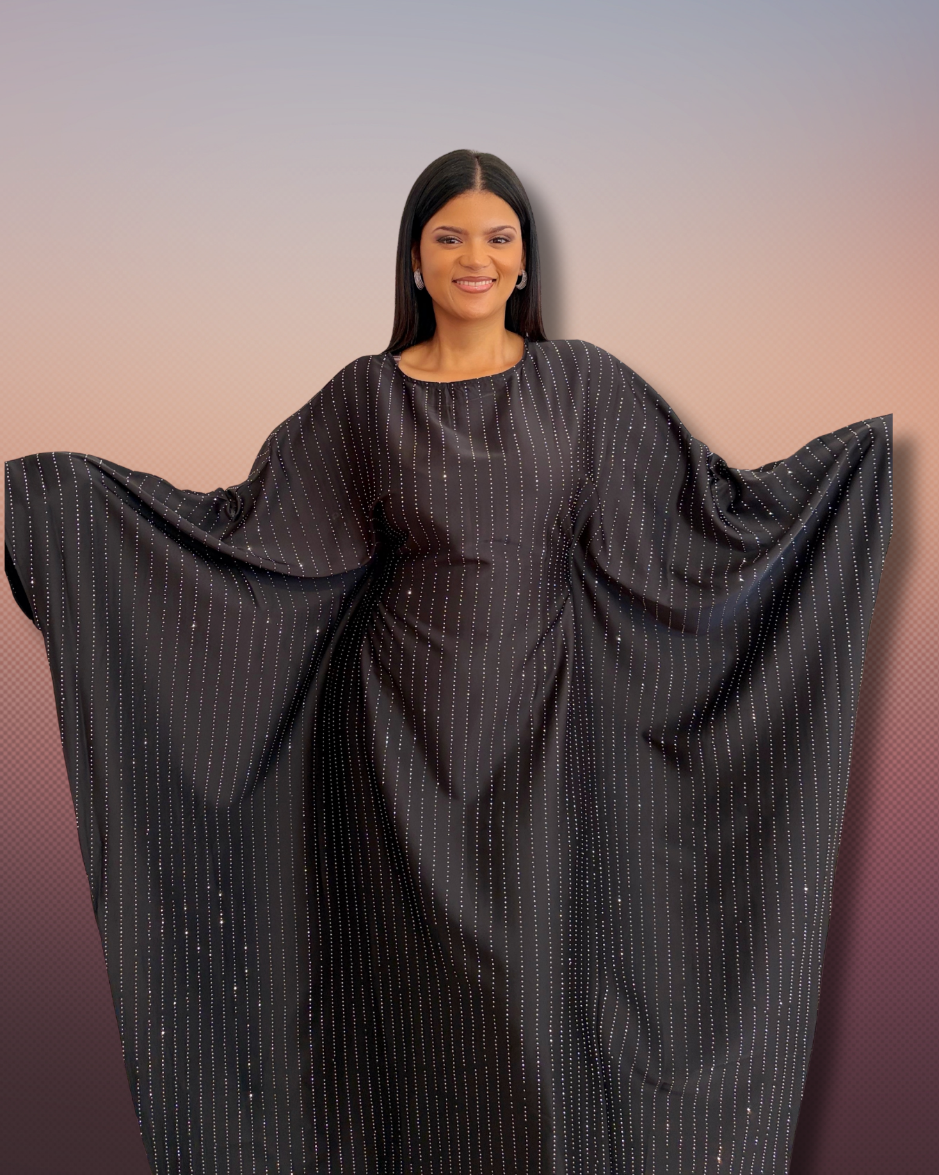 Naomi Sparkling Batwing Abaya