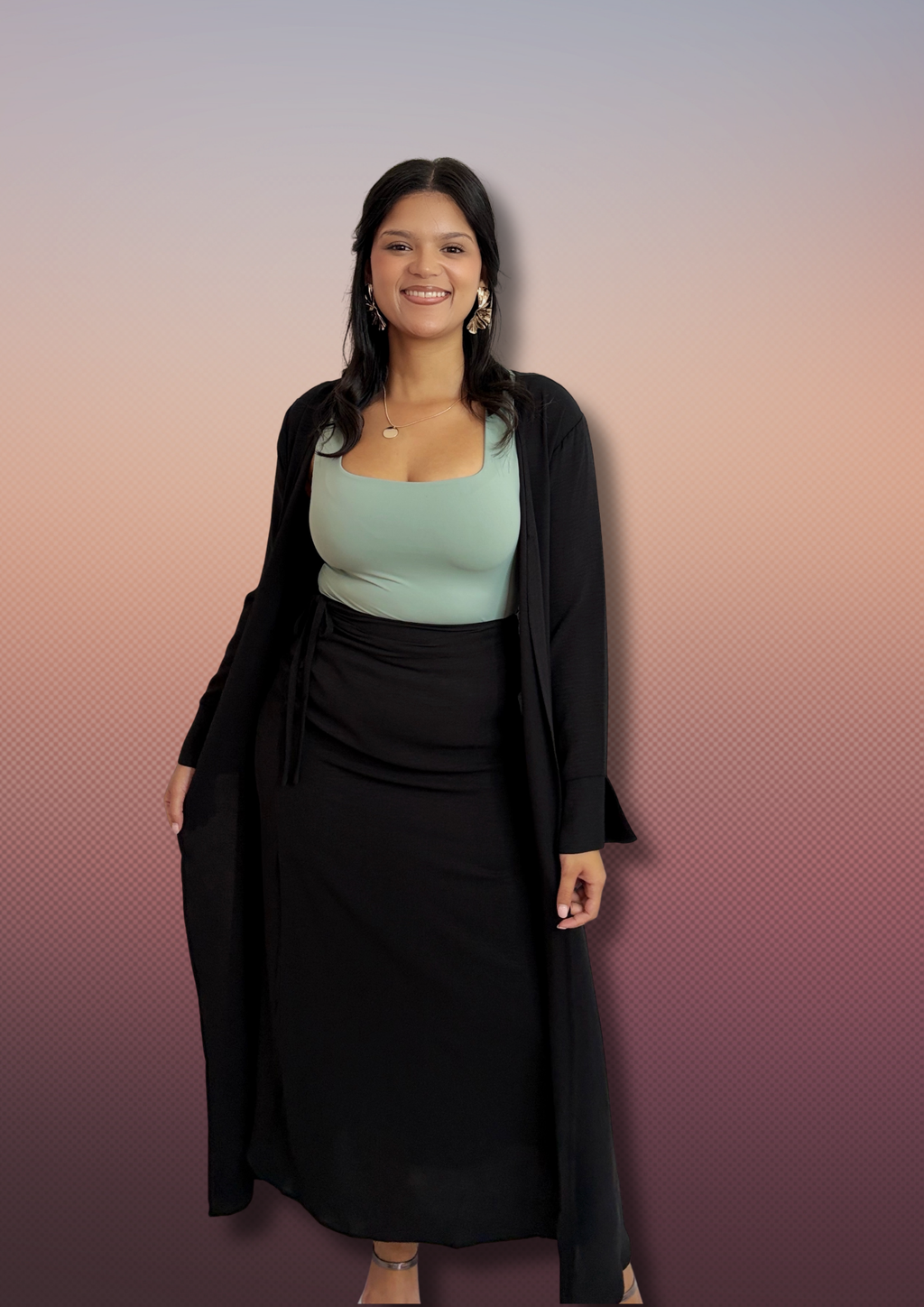 Amanda Co-ord Set Skirt and Kimono