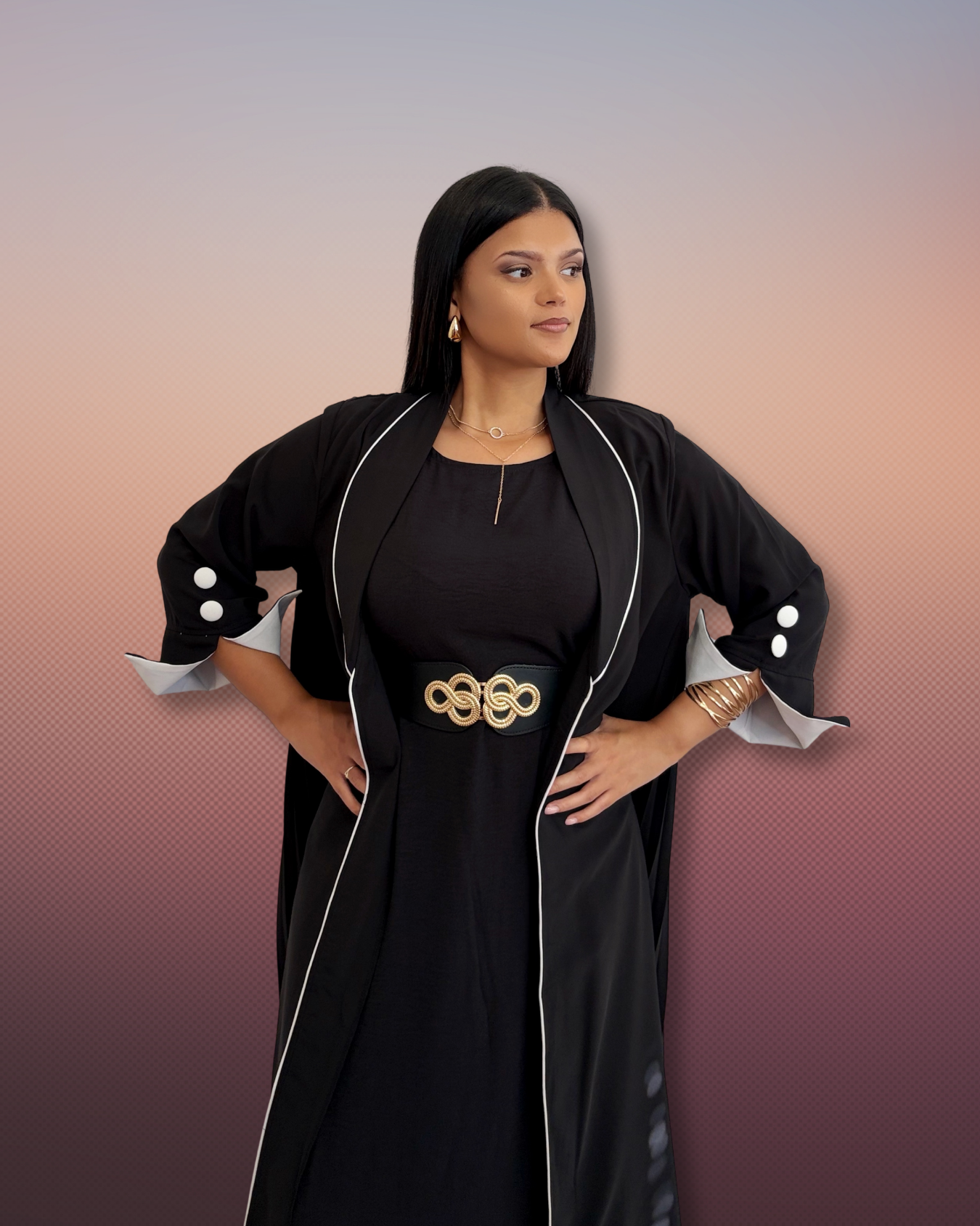 Tina Open Abaya