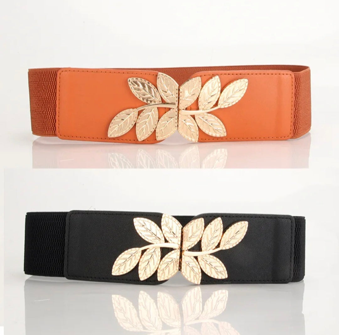 Golden Leaf Elastic Belt