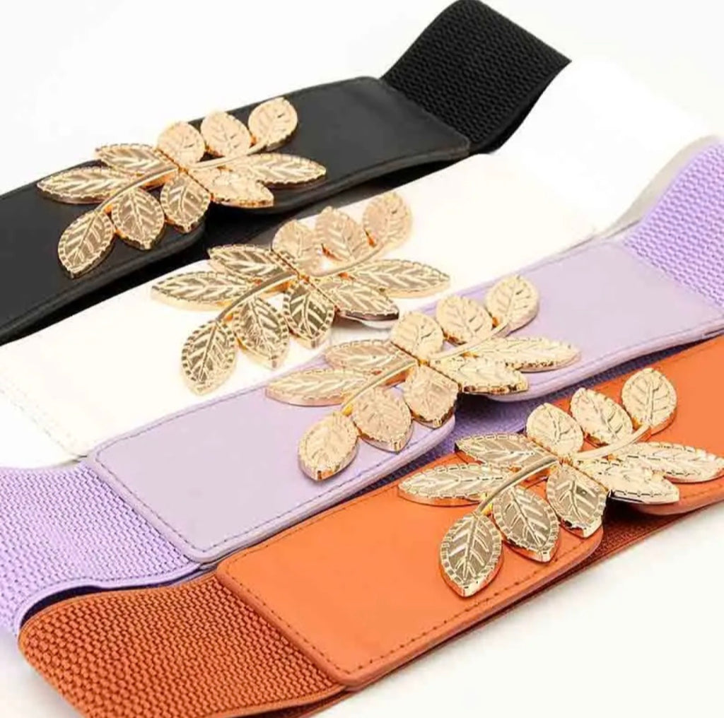 Golden Leaf Elastic Belt